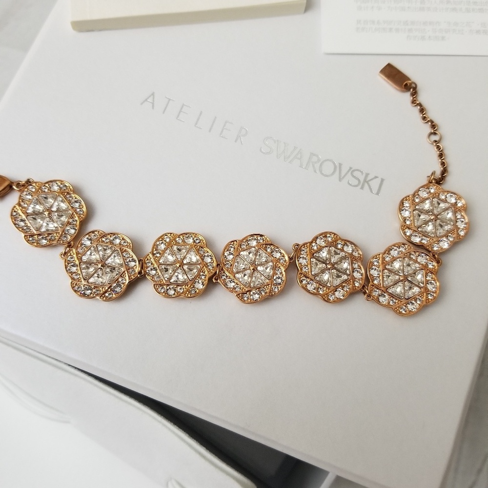 Swarovski Crystal Flower Bracelet